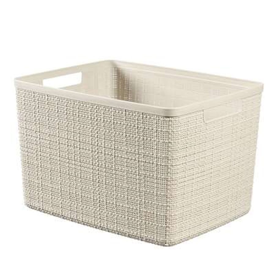 Curver JUTE RECYCLING Aufbewahrungskorb 20 Liter, off white
