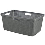 Curver JUTE RECYCLING Wäschekorb, 46 Liter deep shadow