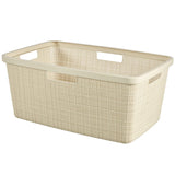 Curver JUTE RECYCLING Wäschekorb, 46 Liter off white