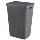 Curver JUTE RECYCLING Wäschesammler, 58 Liter deep shadow