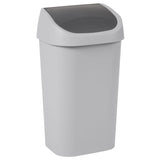 Curver MISTRAL SWING Abfalleimer 50 Liter, hellgrau/anthrazit