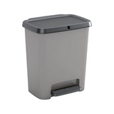 Curver Mülleimer Küche COMPATTA 25 Liter, grau/schwarz