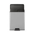 Curver Mülleimer Küche DUO mit Soft-Close DECO SLIM DUO, 2 x 26 Liter