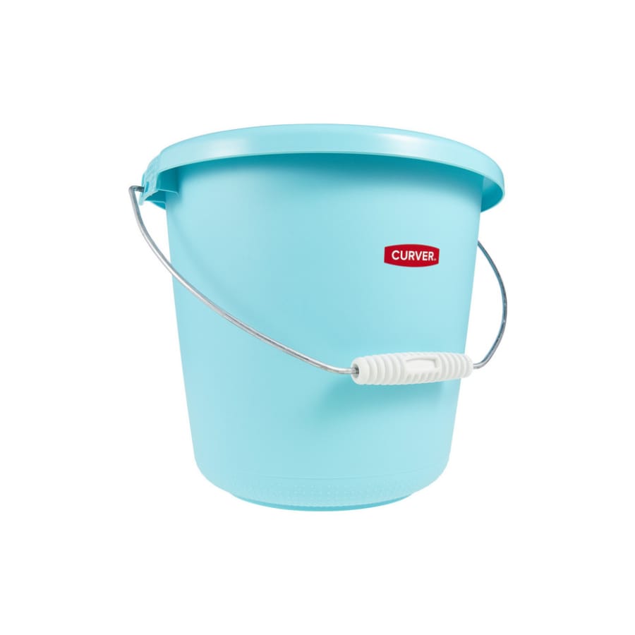Curver Putzeimer rund mit Metallbügel 10 Liter, molokai blue