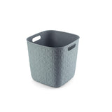 Curver SOFTEX Aufbewahrungskorb Cube, 15 Liter, Blau