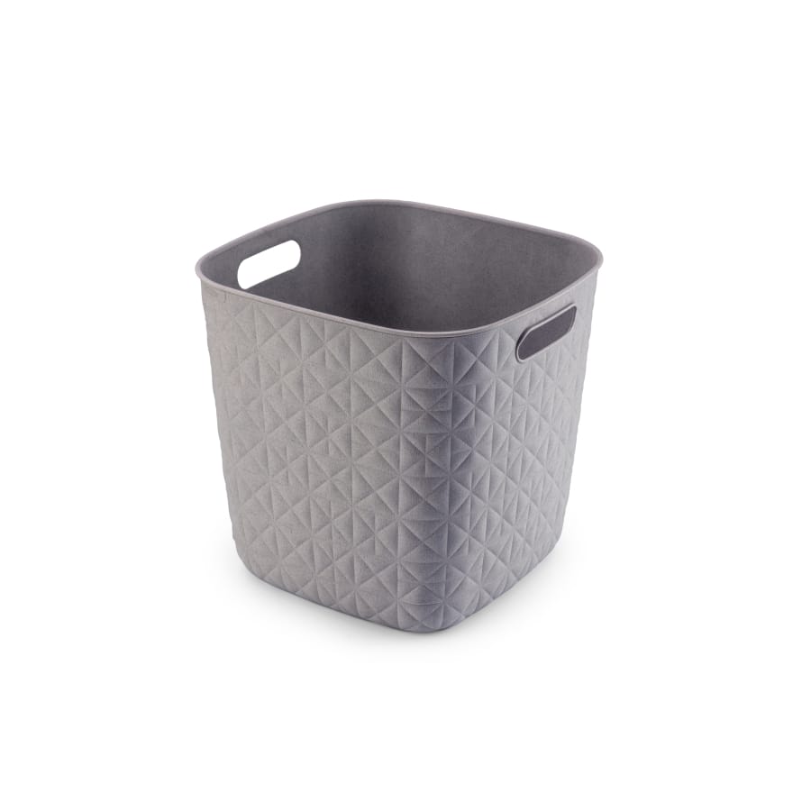 Curver SOFTEX Aufbewahrungskorb Cube, 15 Liter, Taupe