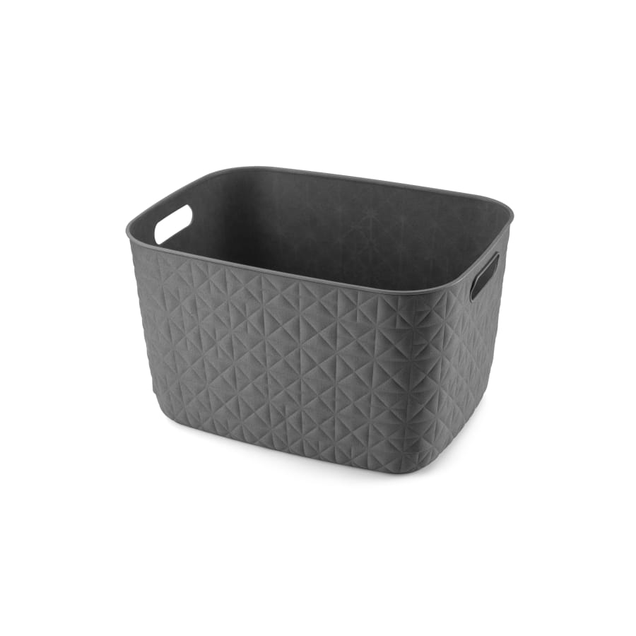 Curver SOFTEX Aufbewahrungskorb L, 19 Liter, Dunkelgrau