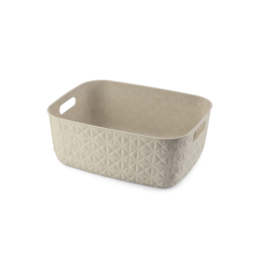 Curver SOFTEX Aufbewahrungskorb M, 12,5 Liter, Creme