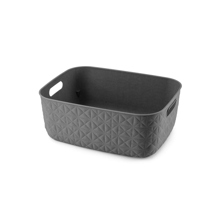 Curver SOFTEX Aufbewahrungskorb M, 12,5 Liter, Dunkelgrau