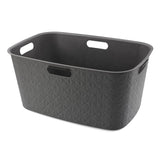 Curver SOFTEX Wäschekorb, 45 Liter Dunkelgrau
