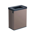 Curver VERTO Bin Flat-Pack Abfalleimer, 54 Liter RECYCLE, Perlrosa