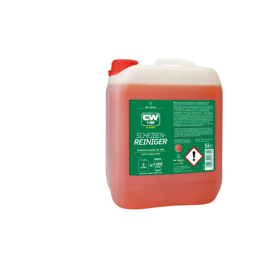 CW1:100 Classic Scheibenreiniger - Konzentrat 5 Liter Kanister