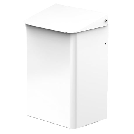 CWS Abfallbehälter, Aluminium, 6 Liter Weiß