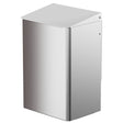 CWS Abfallbehälter, Aluminium Mattsilber