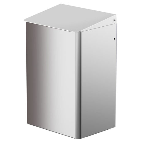 CWS Abfallbehälter, Aluminium Mattsilber