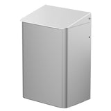 CWS Hygienebox mit Papiertütenhalter, 6 Liter Mattsilber