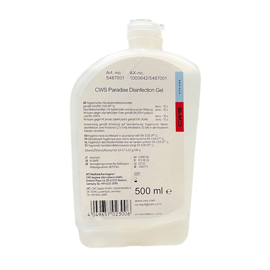 CWS Paradise Disinfection Gel Desinfektionsmittel