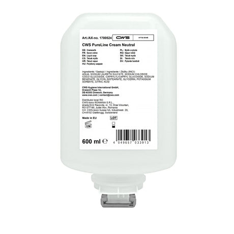 CWS PureLine Cream Neutral Seifencreme, 600 ml