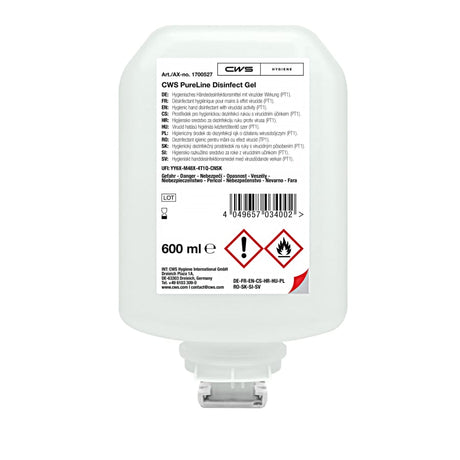 CWS PureLine Desinfektionsgel, 600 ml