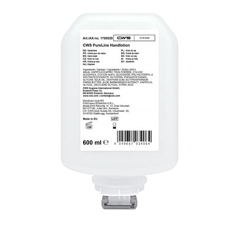 CWS PureLine Handlotion, 600 ml, vegan