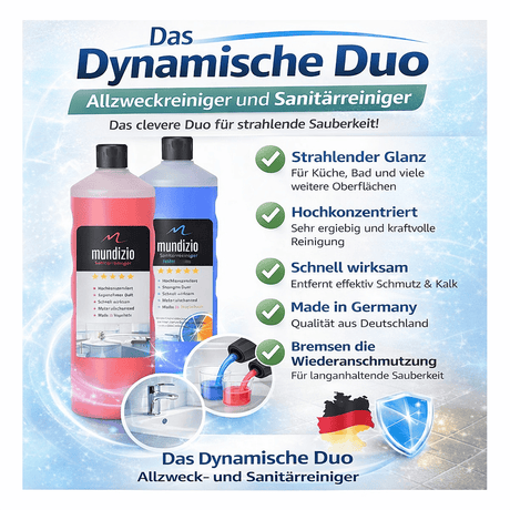 Das dynamische Duo - Allzweckreiniger und Sanitärreiniger