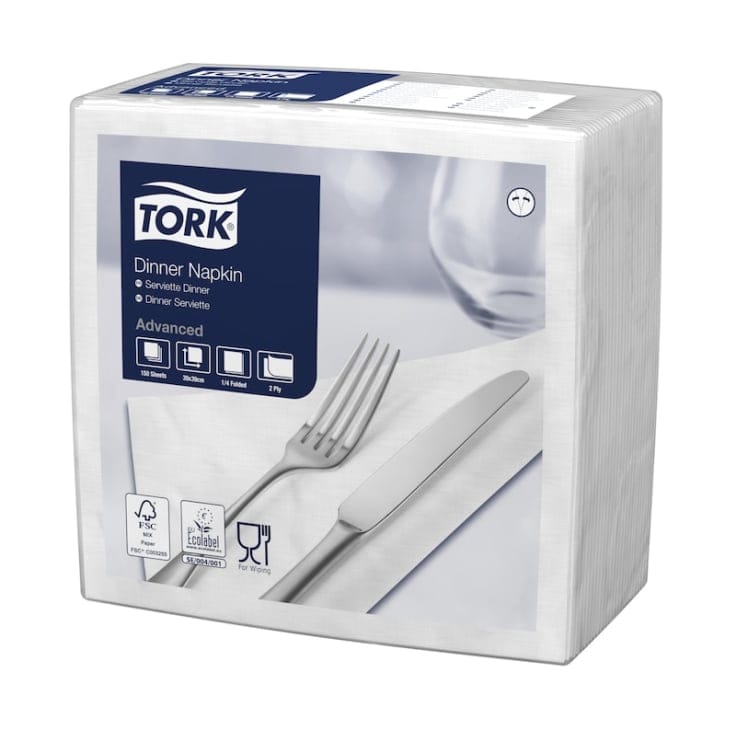 Tork Dinnerservietten 2 lagig 1/4 Falz Gastronomie