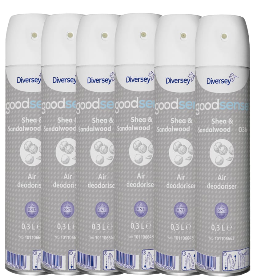 Diversey Good Sense Raumspray Shea & Sandalwood, orientalisch 6 x 300 ml