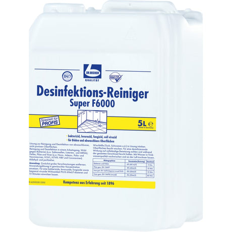 Dr. Becher Desinfektionsreiniger super F6000 5 Liter