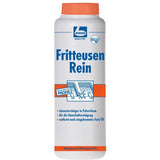 Dr. Becher Fritteusen-Rein Fettlöser in Pulverform für intensive Reinigung und Entfernung von Fetten und Ölen.
