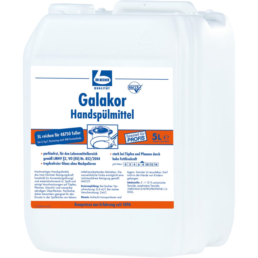 Dr. Becher Galakor Handspülmittel parfümfrei 5 Liter