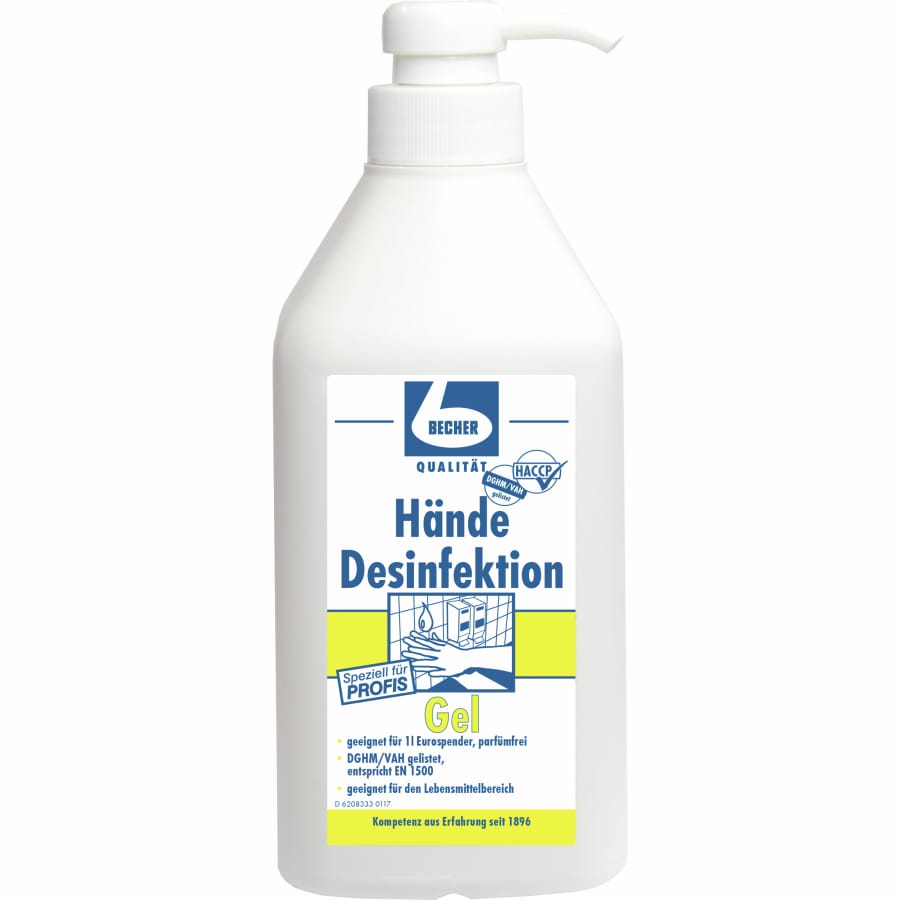 Dr. Becher Hände Desinfektion Gel 1 Liter (Dispenserflasche)