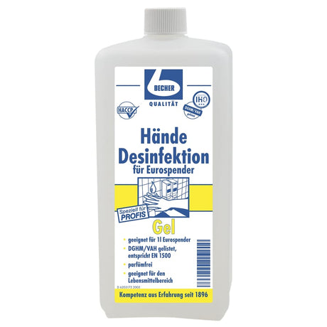 Dr. Becher Hände Desinfektion Gel 1 Liter (Flasche)