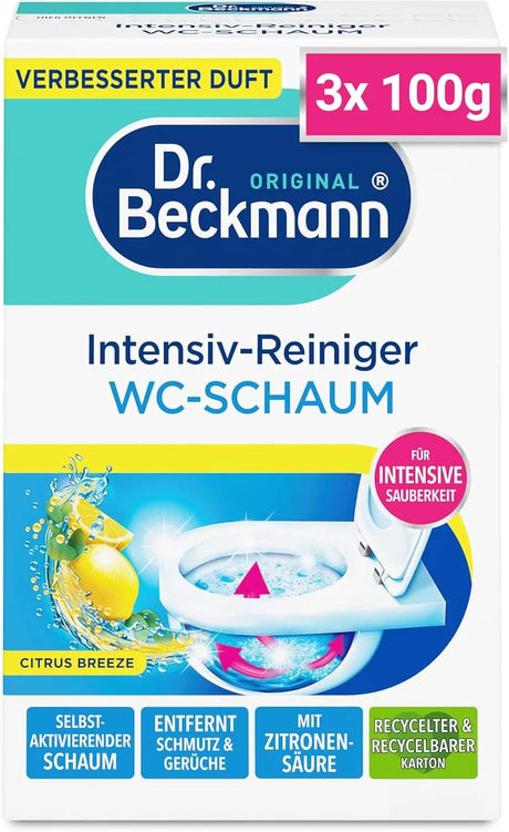 Dr. Beckmann Intensiv-Reiniger WC-Schaum – 1 Packung = 3 x 100 g