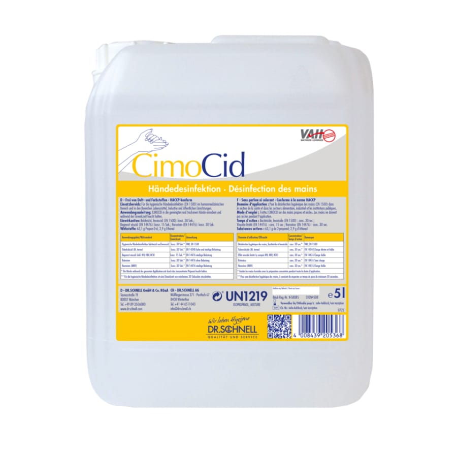 Dr. Schnell CimoCid Händedesinfektion 5 Liter Kanister