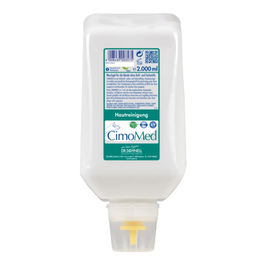 Dr. Schnell CIMOMED Parfümfreies Waschgel 2 Liter Industrie-Spenderflasche