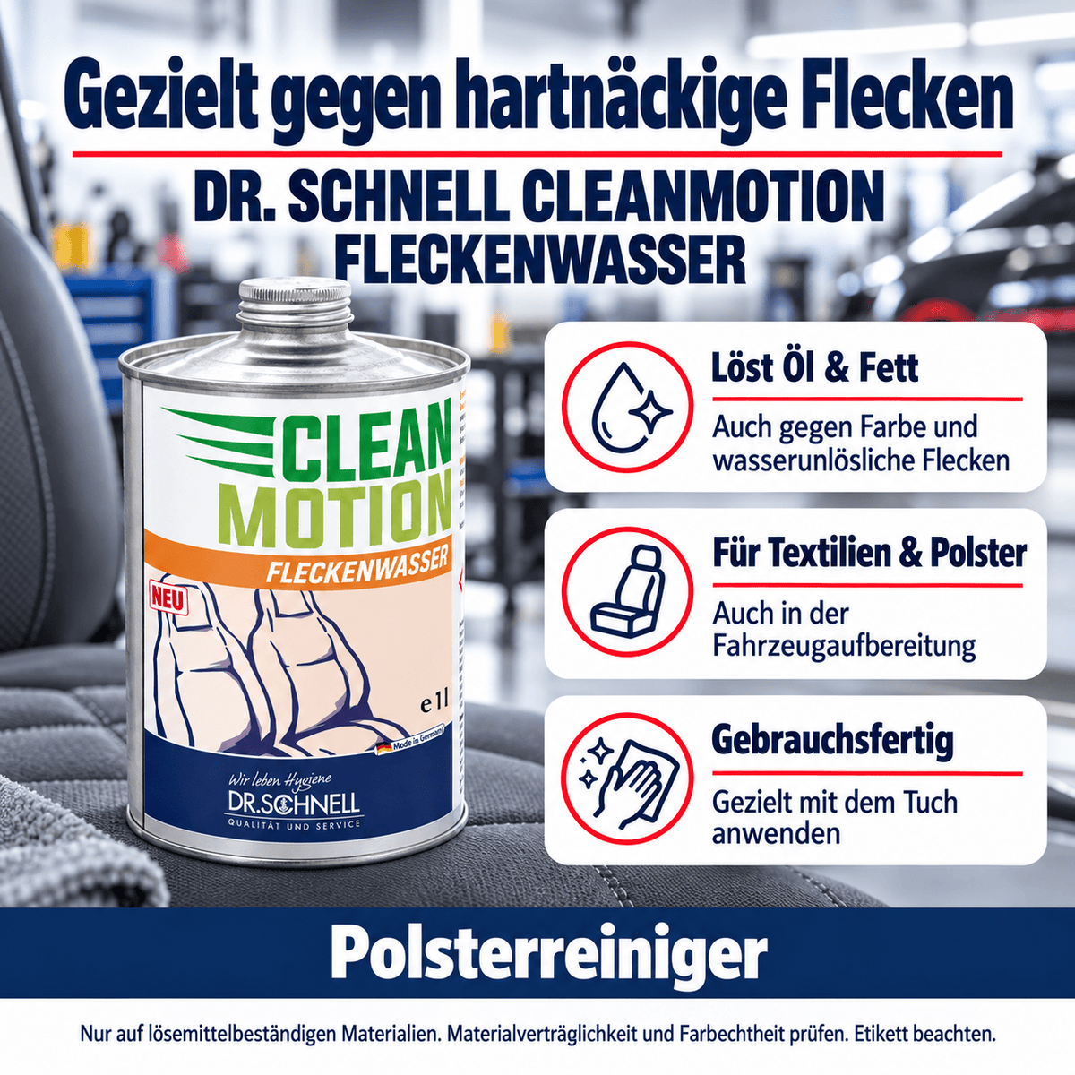 Dr. Schnell Cleanmotion Fleckenwasser zur Fleckentfernung