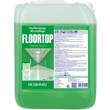 Dr. Schnell Floortop Hochleistungswischpflege 10 Liter Kanister
