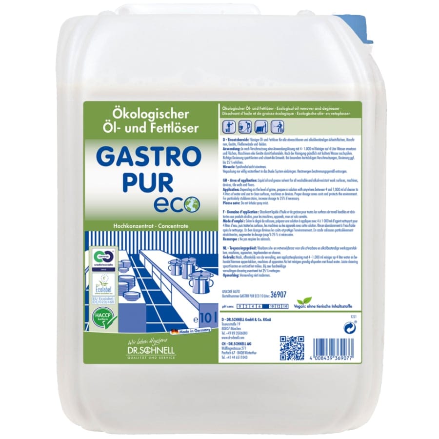 Dr. Schnell Gastro Pur Eco Öl- und Fettlöser 10 Liter Kanister
