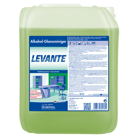 Dr. Schnell Levante Alkoholreiniger Inhalt: 10 Liter Kanister
