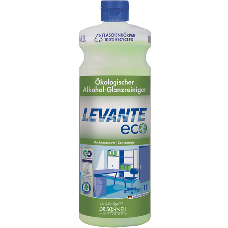Dr. Schnell Levante Eco ökologischer Alkohol-Glanzreiniger Inhalt: 1 Liter Flasche