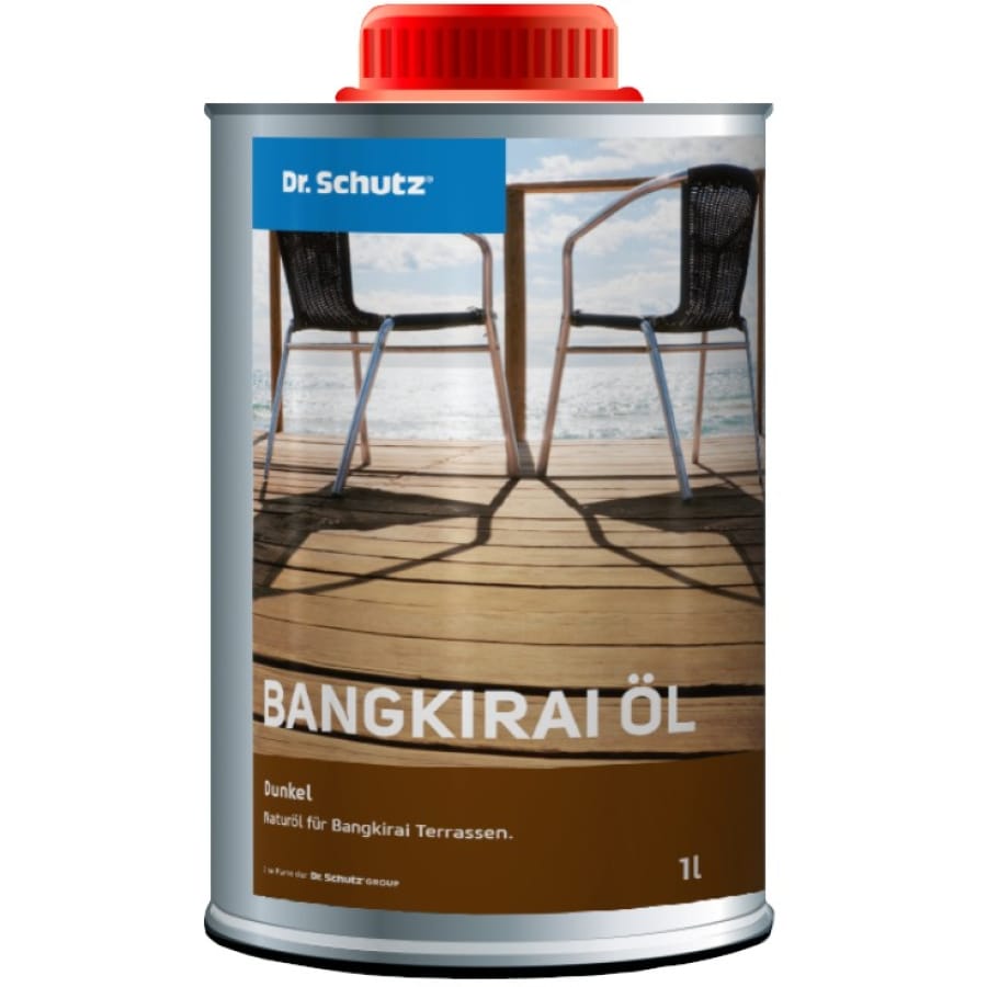 Dr. Schutz® Terrassenöl Bangkirai, Dunkel 1 Liter Flasche
