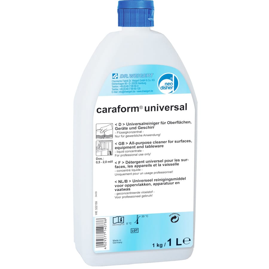 Dr. Weigert caraform universal Universalreiniger parfümfrei 1 liter