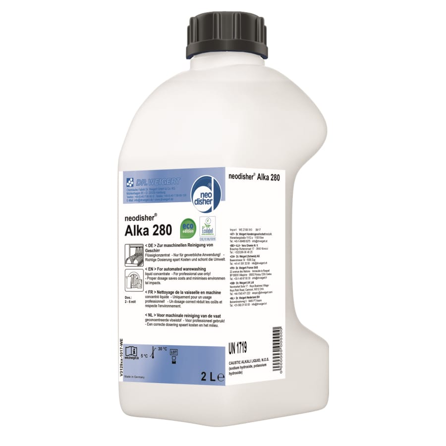 Dr. Weigert neodisher Alka 280 Intensiv-Geschirrreiniger 1 Karton = 6 x 2 Liter - Flasche