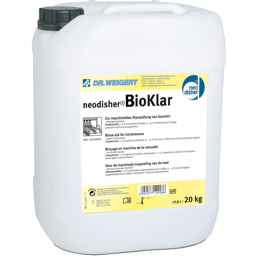 Dr. Weigert neodisher Bioklar Klarspüler 20 kg