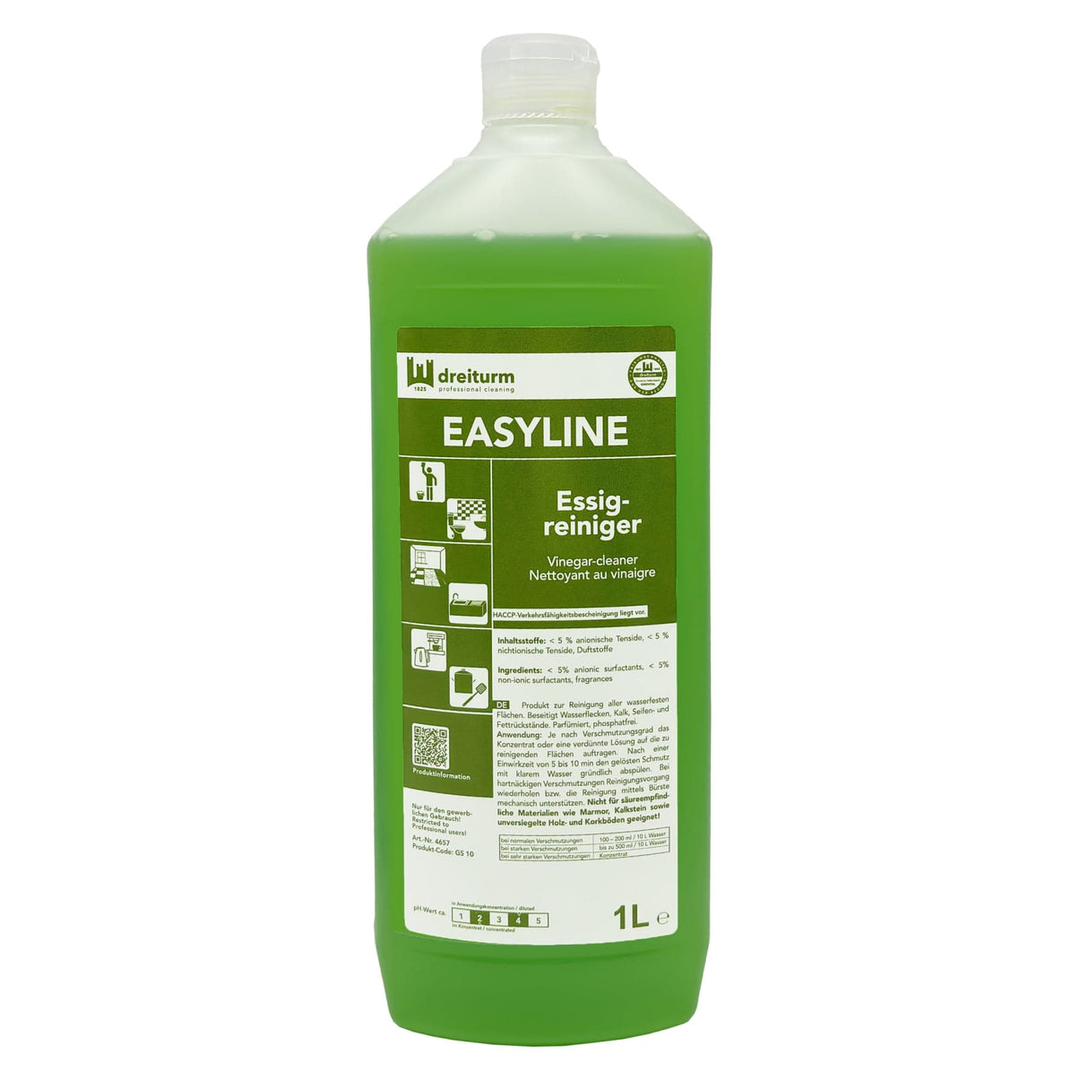 Dreiturm EASYLINE Essigreiniger 1 l Flasche