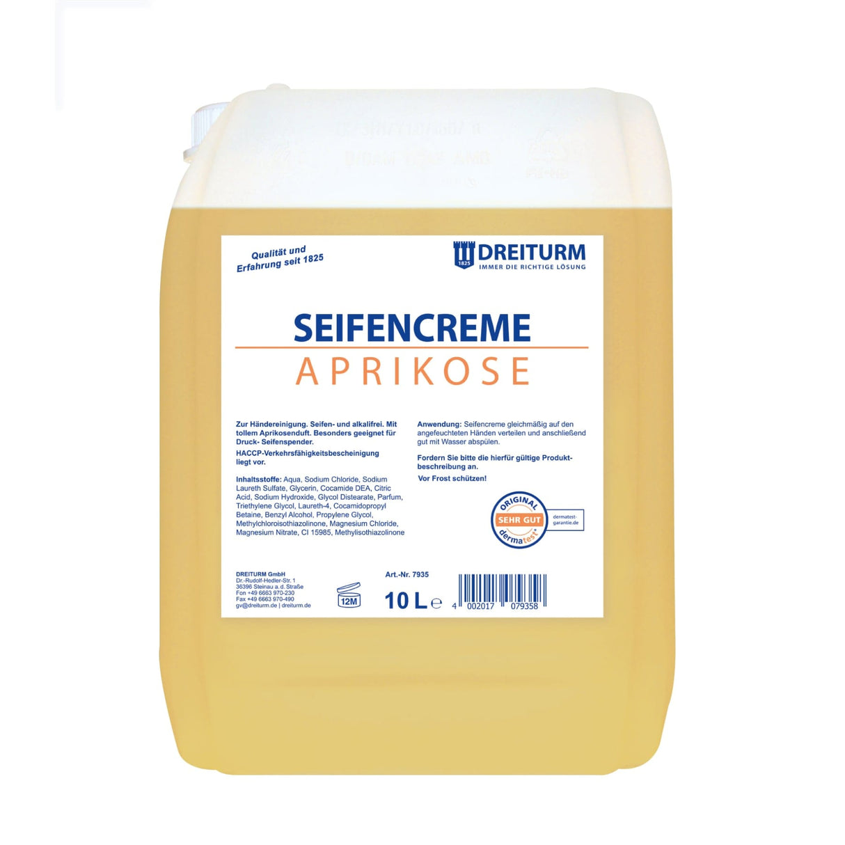Dreiturm Seifencreme Aprikose