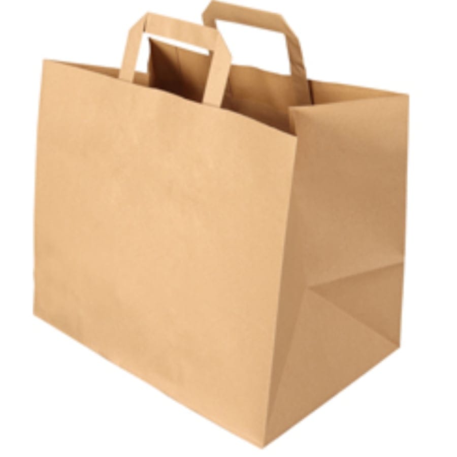 Duni Papier-Tragetasche, 32 + 22 x 27 cm, braun