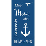 Duni Serviette Meer + Ahoi 33 x 33 cm 1/8 Falz 2-lagig