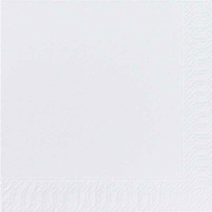 Duni Servietten 33 x 33 cm 3-lagig 1/4-Falz weiß Packung (250 Stück)