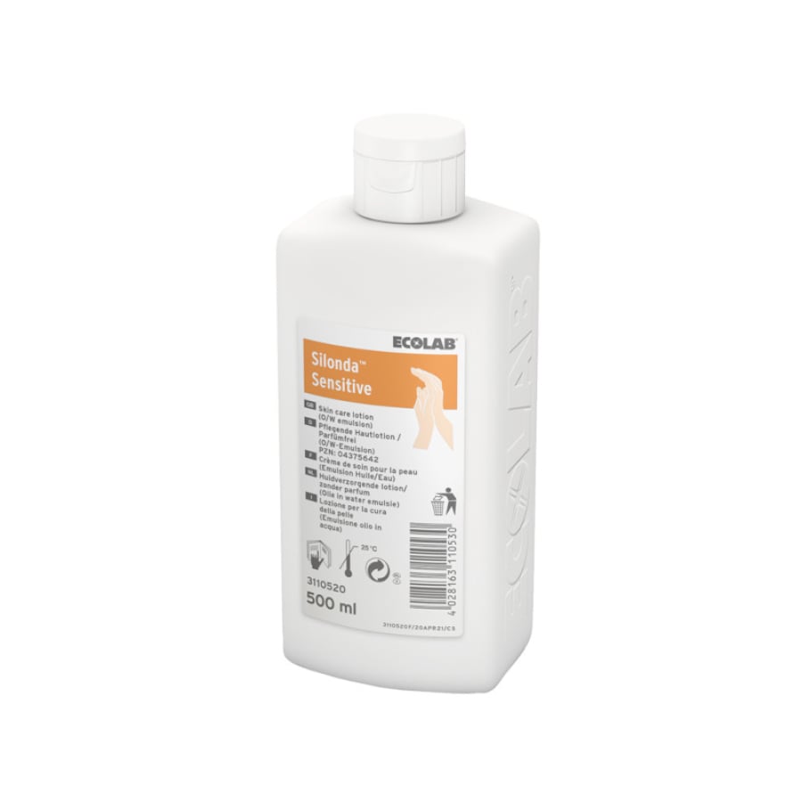 ECOLAB Hautpflege-Lotion Silonda Sensitive 0,5 Liter Flasche